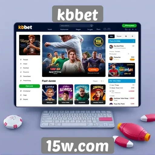 Interface do usuário do site kbbet em foco